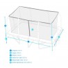 Trampoline rectangulaire 500 cm x 300 cm - filet de sécurité + matelas de protection + echelle - norme EU Trampoline rectangulaire 500 cm x 300 cm - filet de sécurité + matelas de protection + echelle - norme EU