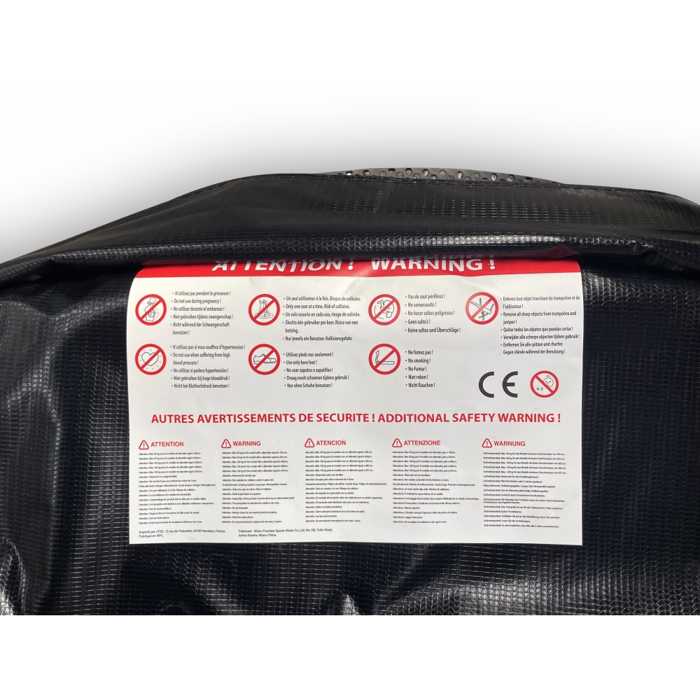 Trampoline Jump4Fun Pumpkin 14FT-427cm Noir