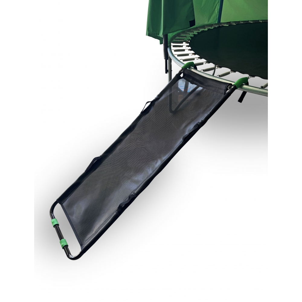 Echelle toboggan pour trampoline - Noir