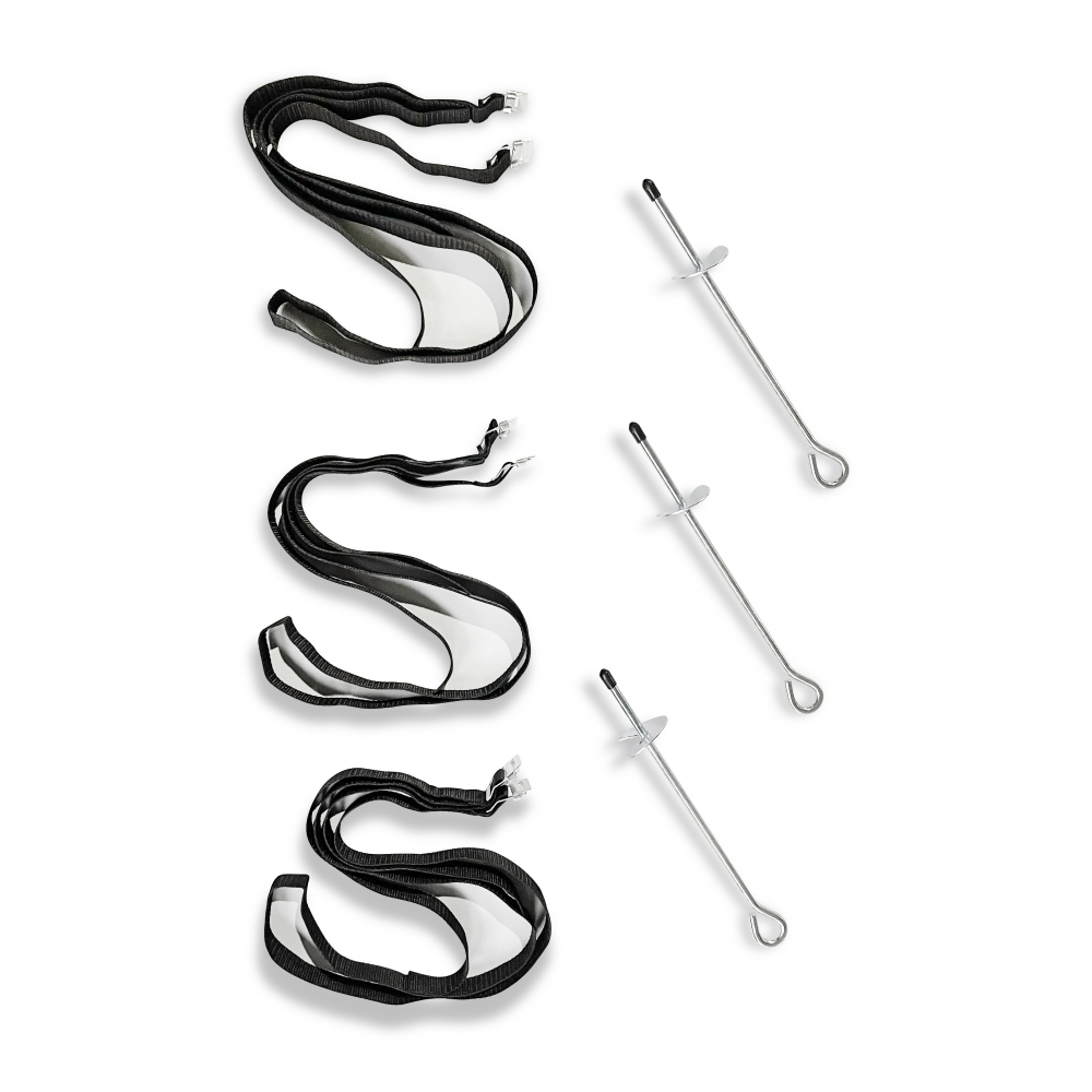 Kit d'ancrage pour trampoline - Set de 3 piquets