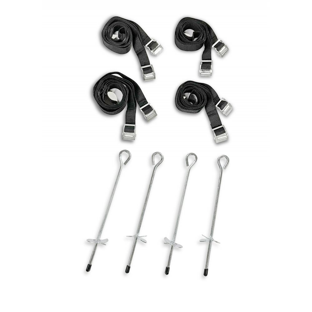 Kit d'ancrage pour trampoline - Set de 4 piquets
