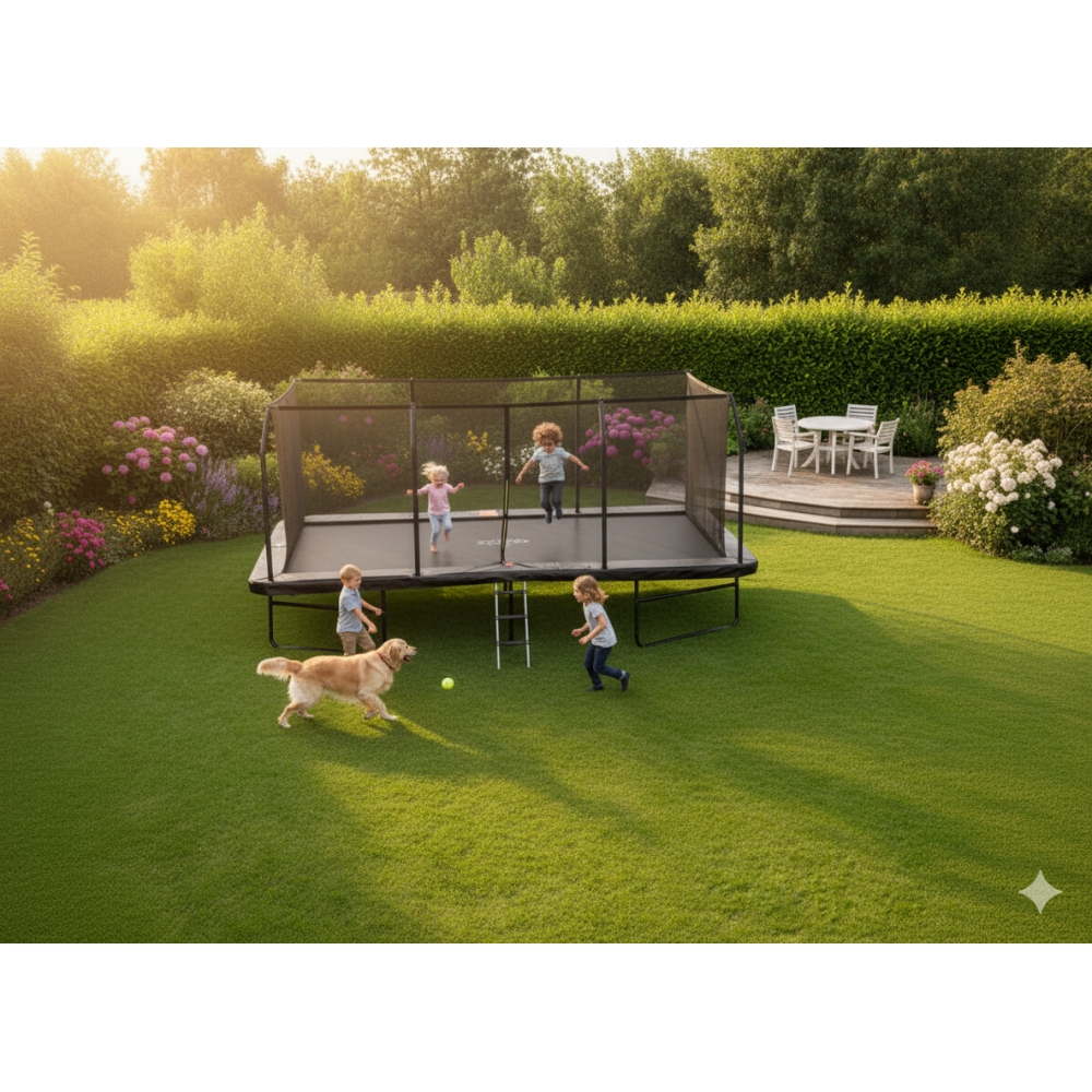 Trampoline Semi Pro - Rectangle XXXL 17 FT x 10FT / 518 x 305cm
