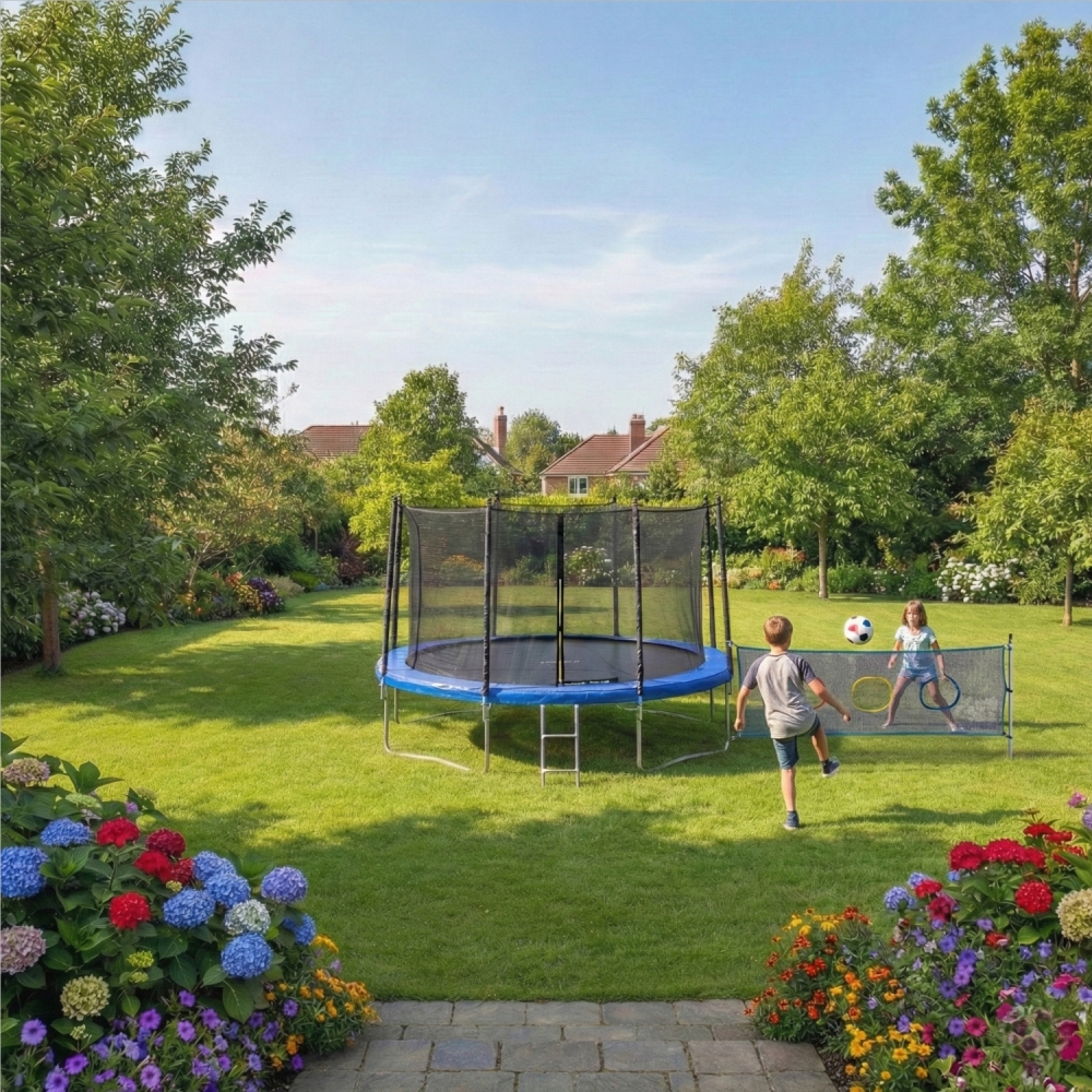 Filet Multi-Jeux Universel - Compatible avec Tous Trampolines -76x250 cm