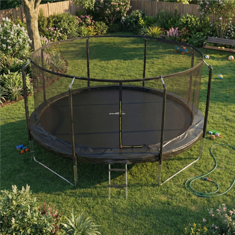 Trampoline Semi-Pro Jump4fun 14FT-427cm Noir