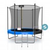 Trampoline extérieur 240 cm réversible - filet de sécurité + matelas de protection + echelle - norme EU Trampoline extérieur 240 cm réversible - filet de sécurité + matelas de protection + echelle - norme EU