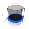 Trampoline extérieur 240 cm réversible - filet de sécurité + matelas de protection + echelle - norme EU Trampoline extérieur 240 cm réversible - filet de sécurité + matelas de protection + echelle - norme EU
