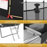 Trampoline extérieur 240 cm réversible - filet de sécurité + matelas de protection + echelle - norme EU Trampoline extérieur 240 cm réversible - filet de sécurité + matelas de protection + echelle - norme EU