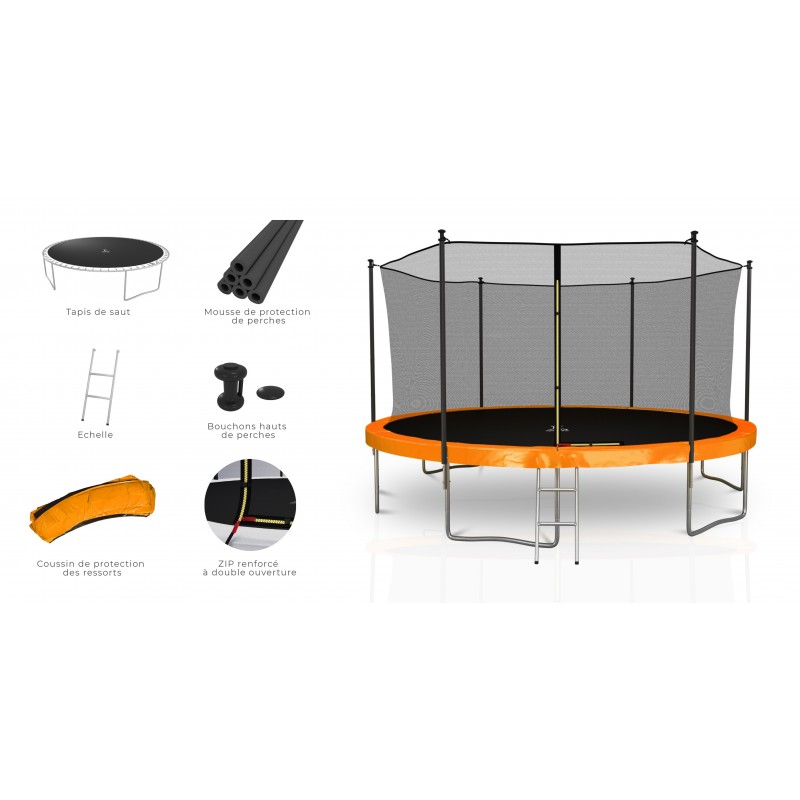 Lot de 6 Ressorts pour trampoline 8FT-244cm 10FT-305cm 12FT-366cm 13FT-400cm 14FT-427cm - 28 tours - 147 mm Lot de 6 Ressorts pour trampoline 8FT-244cm 10FT-305cm 12FT-366cm 13FT-400cm 14FT-427cm - 28 tours - 147 mm