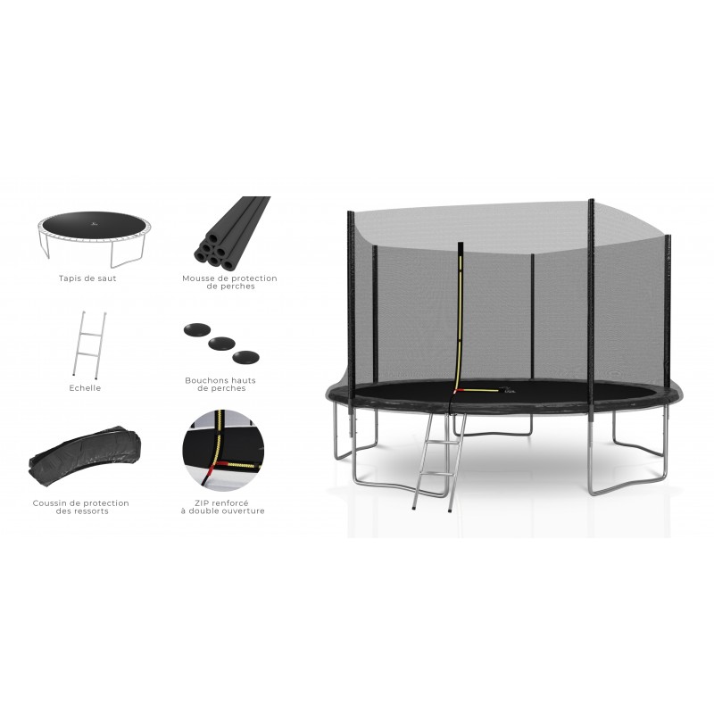Attache Rapide Monopièce complète pour Trampoline Semi-Pro toutes tailles Attache Rapide Monopièce complète pour Trampoline Semi-Pro toutes tailles