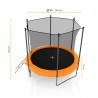 Trampoline extérieur 240 cm réversible - filet de sécurité + matelas de protection + echelle - norme EU Trampoline extérieur 240 cm réversible - filet de sécurité + matelas de protection + echelle - norme EU