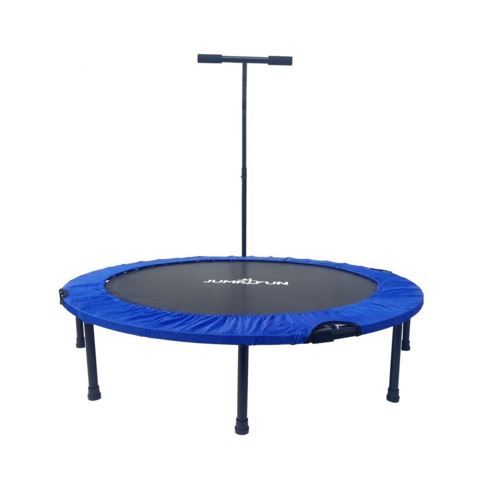 Trampoline fitness pliable 120 cm poignée réglable en hauteur en forme de T