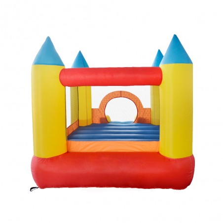 Château gonflable pour enfants 2,8m : aire de jeux avec toboggan - souffleur et sac de rangement inclus - Castle Bouncer