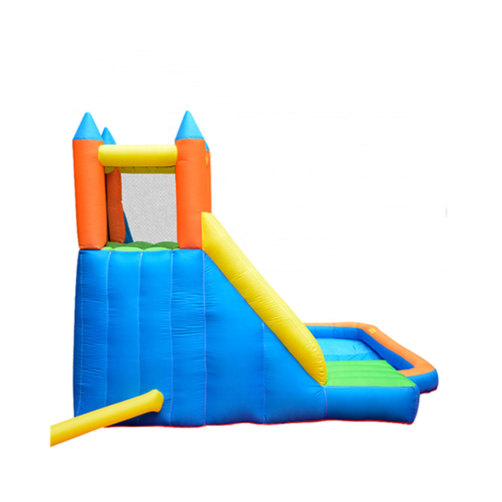 Château Aquatique Gonflable pour enfants 4m - Aire de jeux avec Escalade, Tobbogan et Piscine